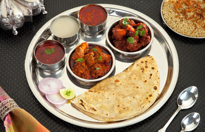 Fry Mutton Special Thali – Hotel Padma